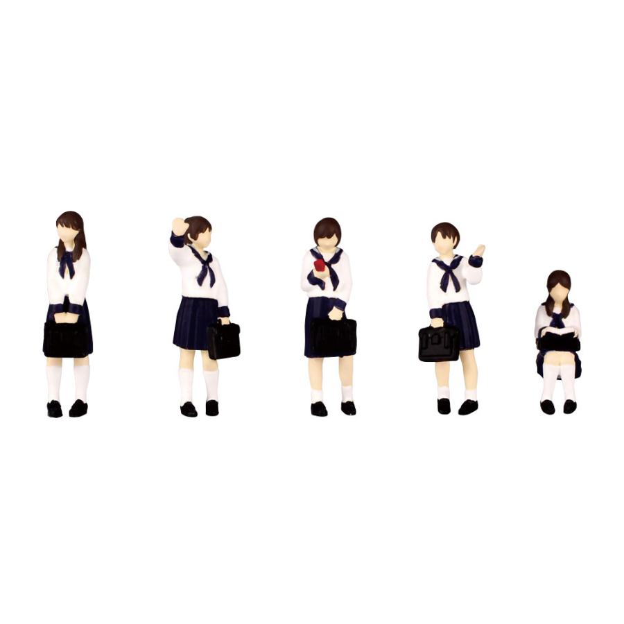 超ミニフィギュア1 あの日のセーラー服セット ：PLUM 塗装済完成品 HO