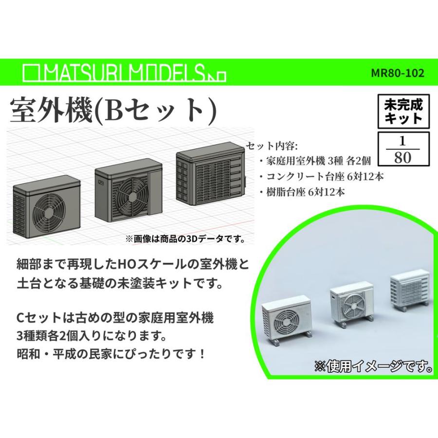 MR80-102 室外機(Bセット) ：MATSURI MODELS 未塗装キット HO(1/80) : さかつうヤフー店 - 通販 ...