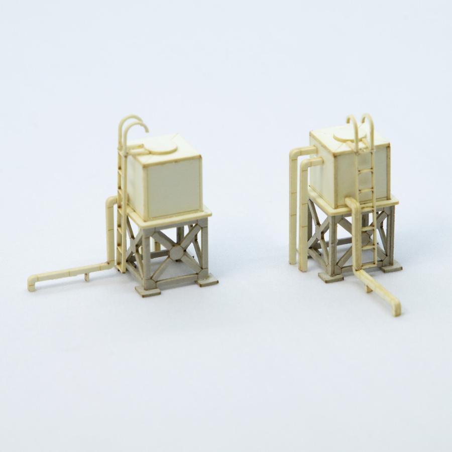 屋上高架水槽2個セットA ：ミニチュア工房 キット N(1/150) PKNS1031A1