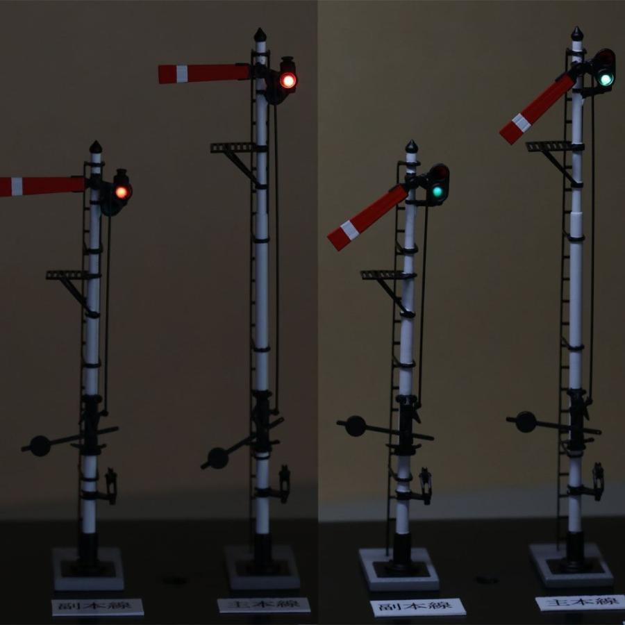 1/80 ＜点灯・可動式＞ 降雪地仕様 腕木信号機 「場内信号機 」主本線
