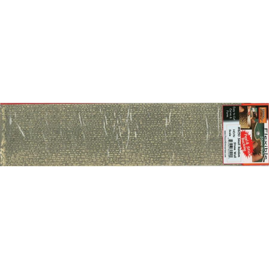 ご確認用 石垣 荒積み 軟質素材 （石小） 33 x 8.5cm ：チューチ 塗装済みキット