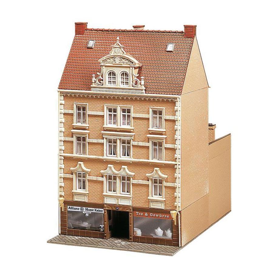 1階が店舗のアパート ：ファーラー 未塗装キット HO(1/87) 130448