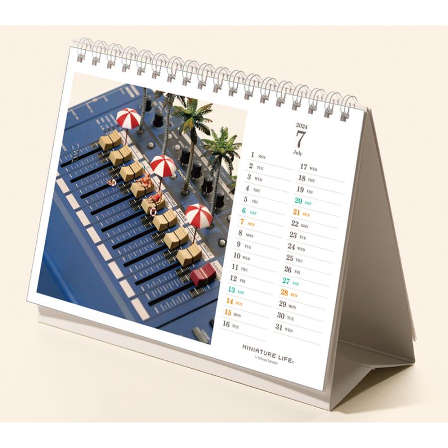 卓上カレンダー　MINIATURE LIFE CALENDAR（2024.4-2025.3）　：ミニチュアライフ　4900459555327｜sakatsu｜02