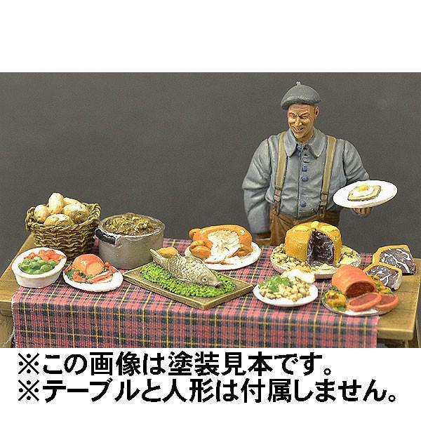 盛り付けられた料理セット 2 ：リアリティインスケール 未塗装キット 1