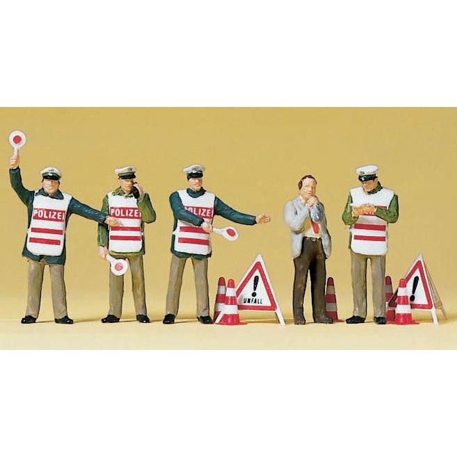 安全ベストを着た警察官 ：プライザー 塗装済完成品 HO(1/87) 10419