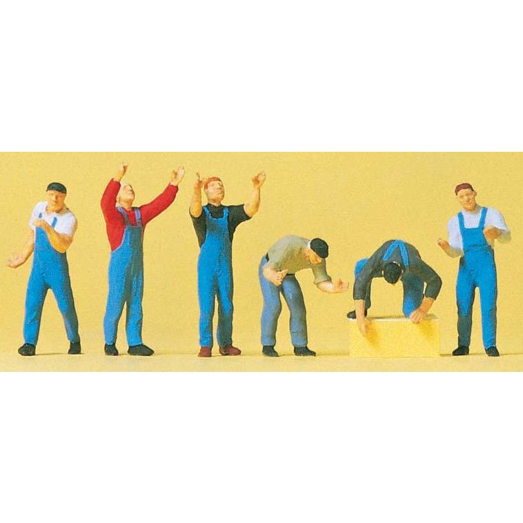 ピザ職人　フィギュア 足場職人 ：プライザー 塗装済完成品 HO(1/87) 10497 : さかつうヤフー