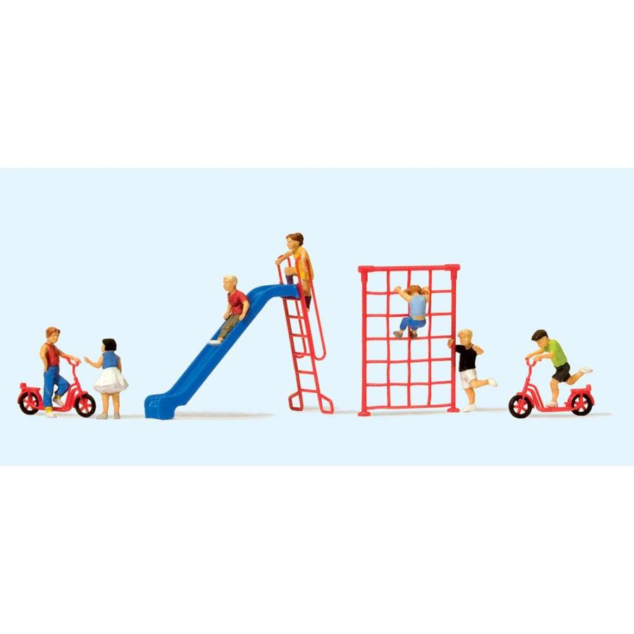 滑り台と遊具、キックスケーターで遊ぶ子供 ：プライザー 塗装済完成品 HO(1/87) 10616 :59000010616:さかつうヤフー店 -  通販 - Yahoo!ショッピング