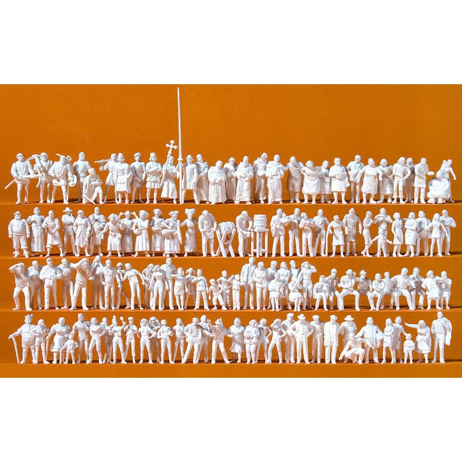 中世のお祭りの人々 125体入り ：プライザー 未塗装キット HO(1/87