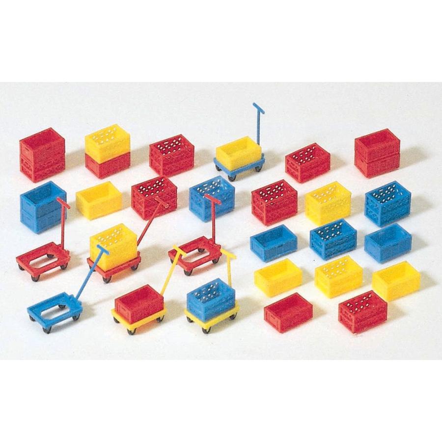 プラスチックの箱と台車 ：プライザー キット HO(1/87) 17113 : さか