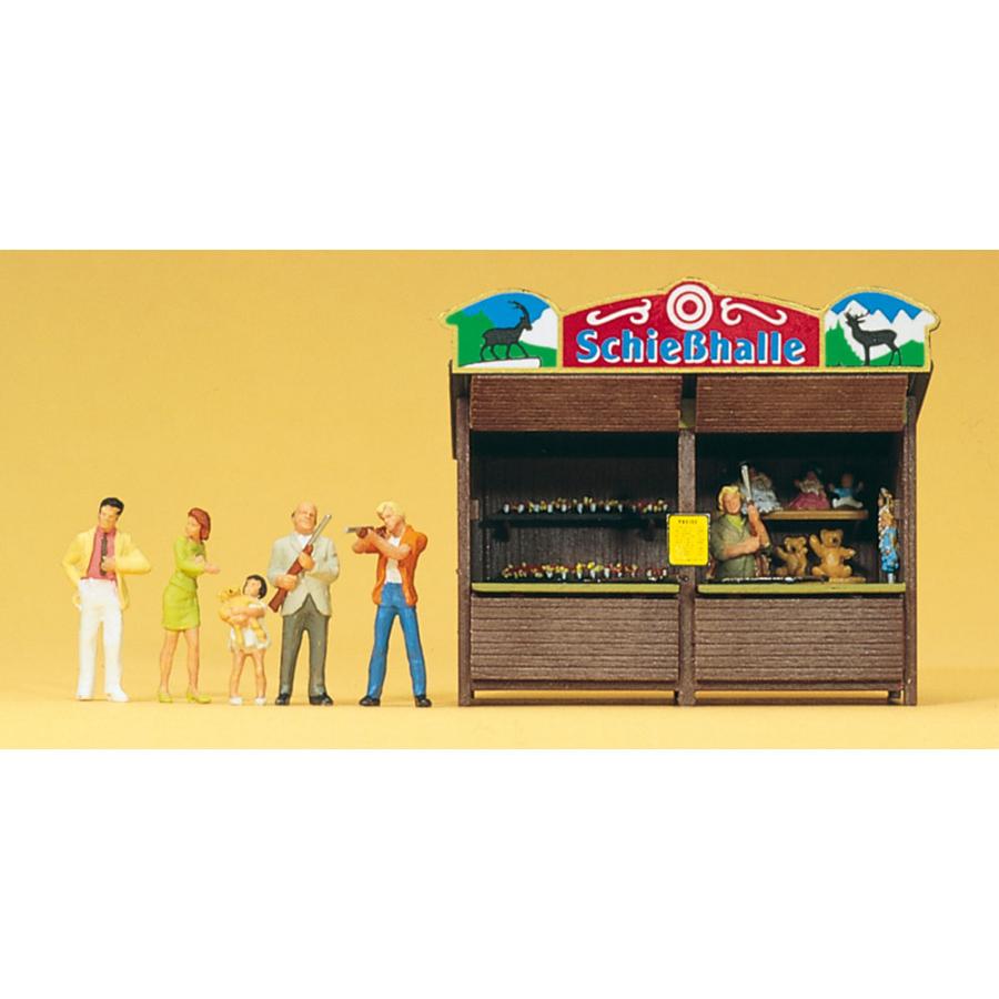 遊園地の屋台 射的場 ：プライザー 塗装済完成品 HO(1/87) 24694
