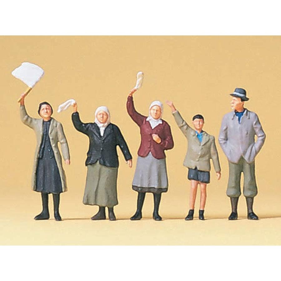 道端で手を振っている一般人 ：プライザー 塗装済完成品 1/72 72413