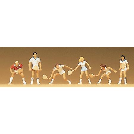 テニスをする人たち ：プライザー 塗装済完成品 N(1/160) 79041 : さか