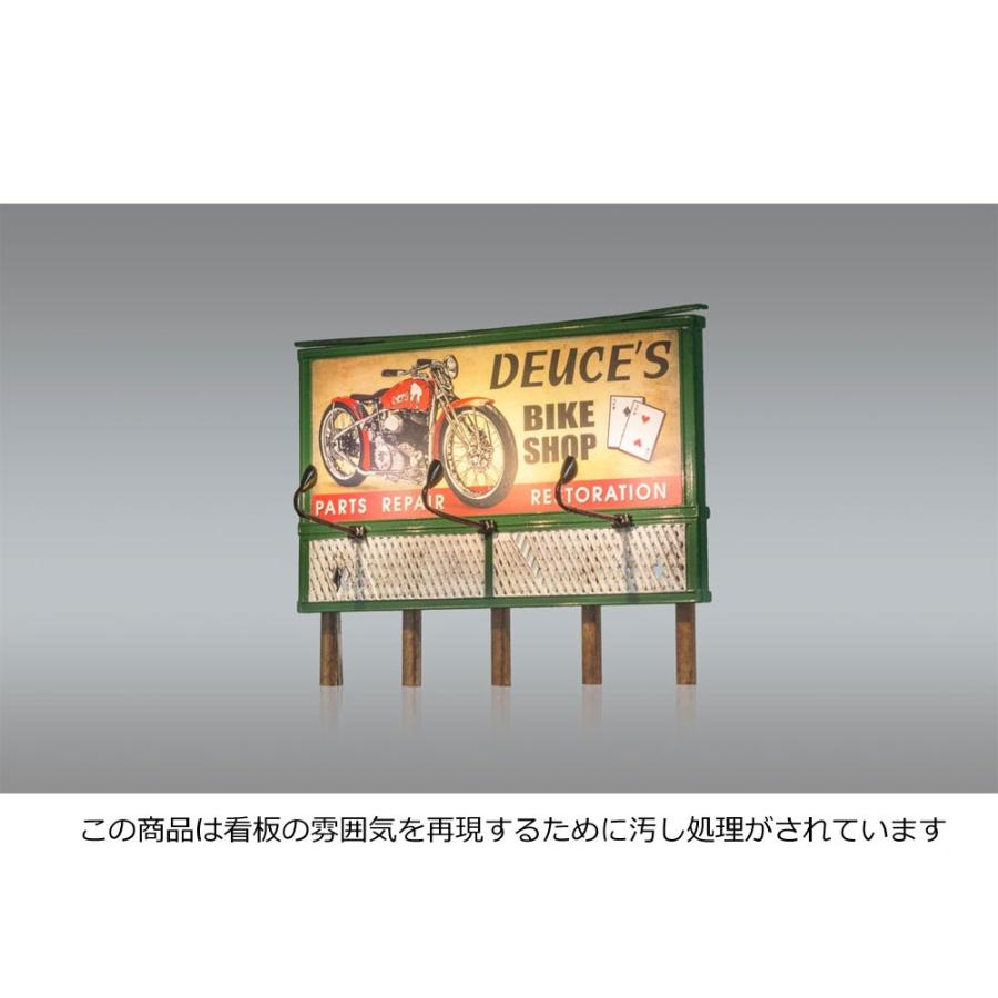 LED付き看板 デュースのバイクショップ JP5792 ：ウッドランド 塗装済
