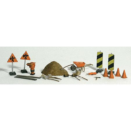 道路工事道具 ：ウッドランド 塗装済完成品 HO(1/87) 1851 : さかつう