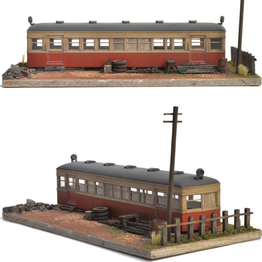 北陸鉄道風ダルマのある情景 ：松井工機 塗装済完成品 HO(1/80) : さか