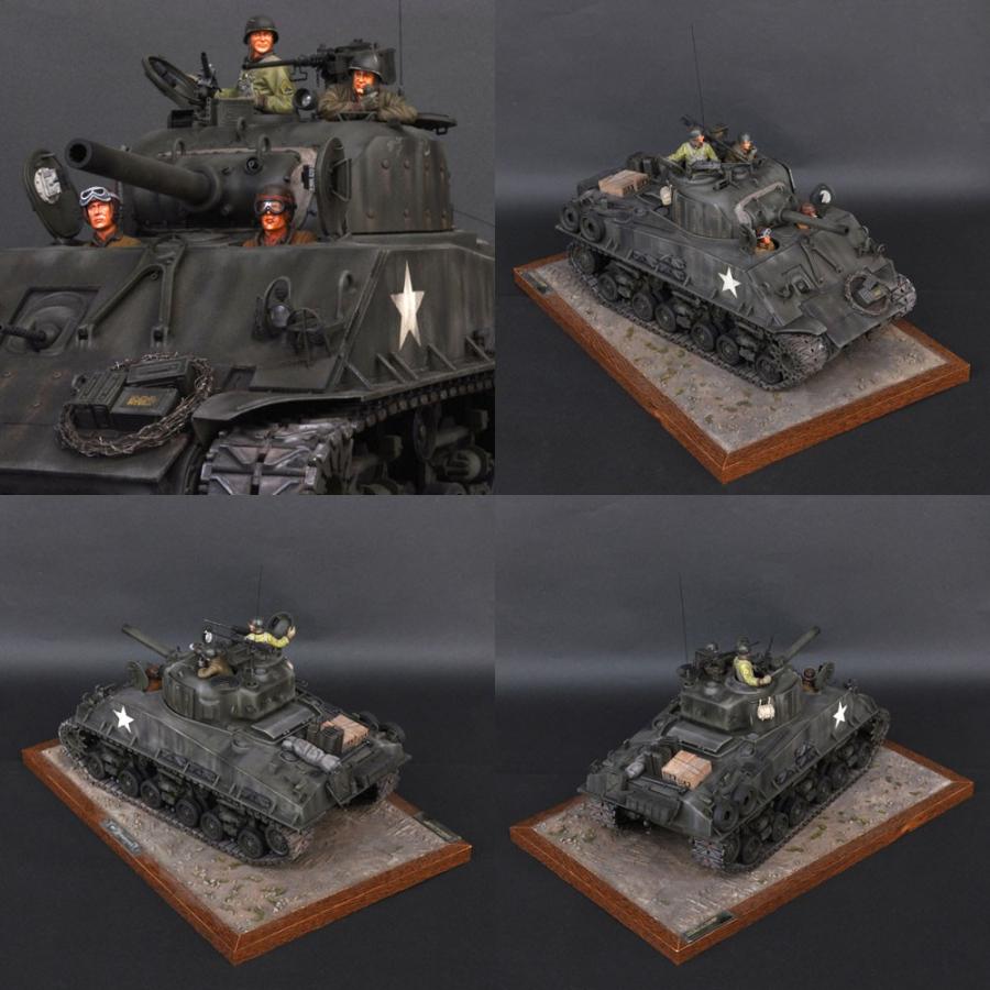 M4 (105)HVSS （シャーマン戦車） ：淺木紳士郎 塗装済完成品 1/16