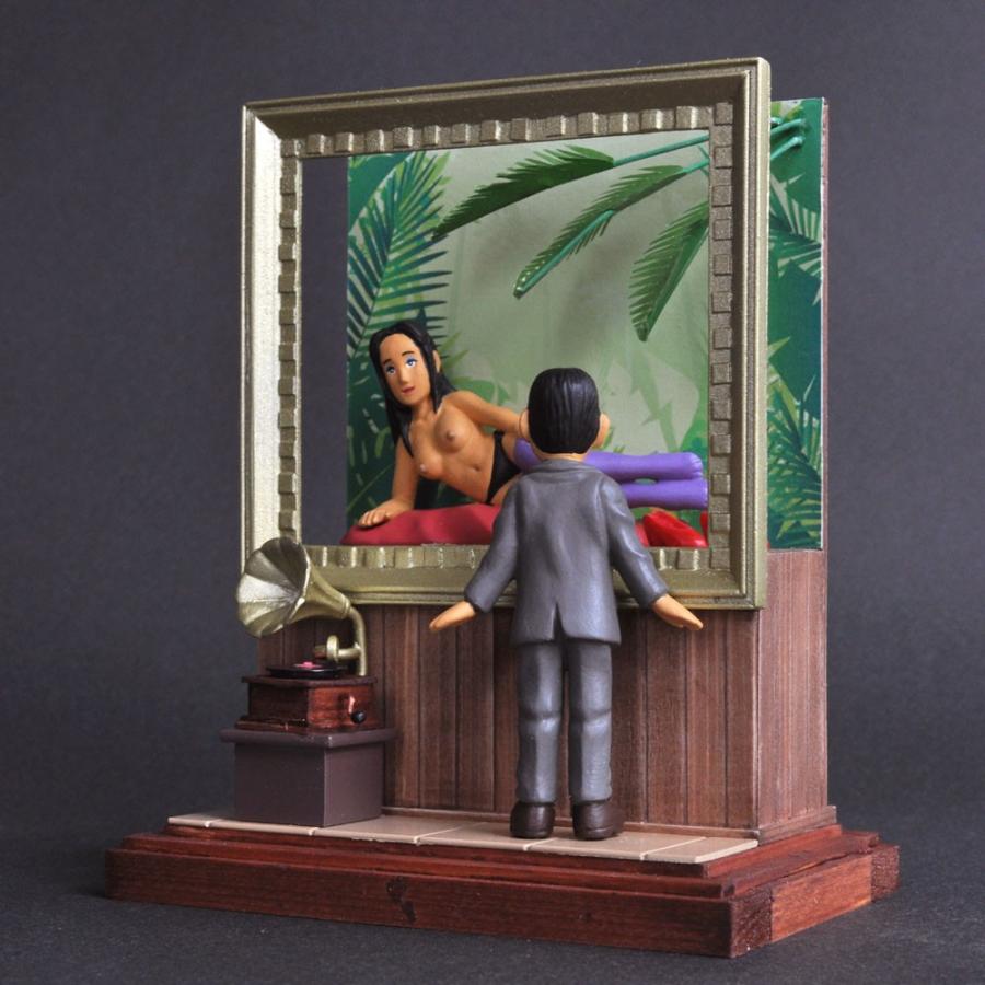 昭和色模様 額縁ショウ :山本高樹 塗装済完成品 1/25 : さか 昭和色模様 額縁ショウ :山本高樹 塗装済完成品 1/25 : さか