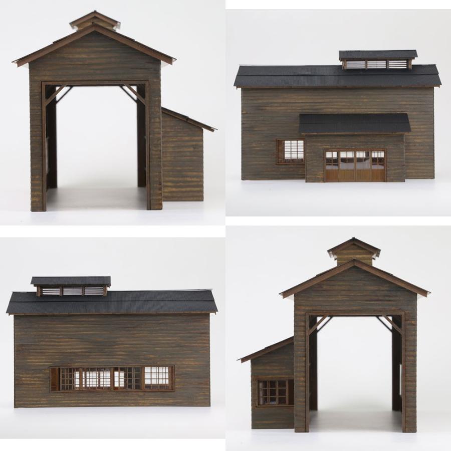 木造単線機関庫 木製羽目板仕様キット ：Chitetsu Corporation(宮下