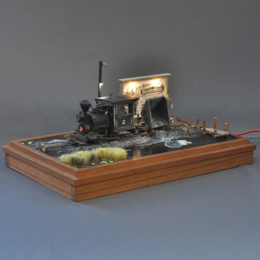 沼地」 （車両付き） ：西村慶明 ジオラマ作品 1/45scale Oナロー