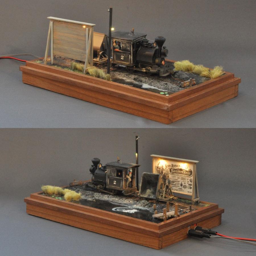 沼地」 （車両付き） ：西村慶明 ジオラマ作品 1/45scale Oナロー