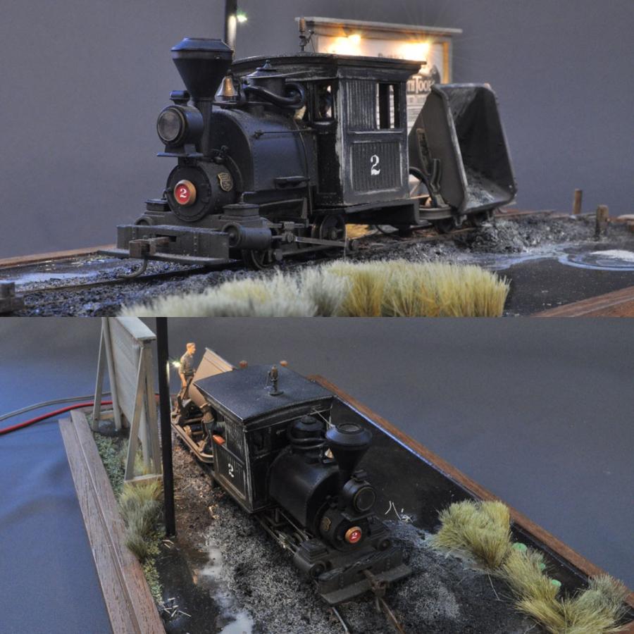 沼地」 （車両付き） ：西村慶明 ジオラマ作品 1/45scale Oナロー