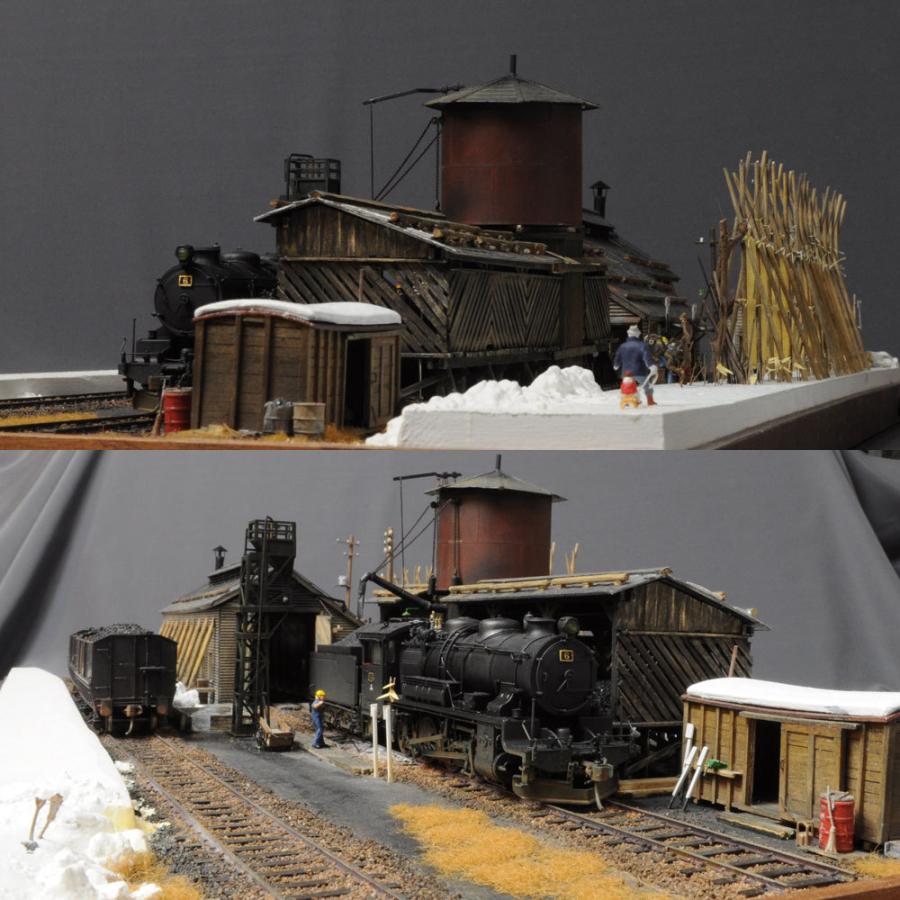 炭鉱鉄道 機関庫」 （車両付き） ：西村慶明 レイアウトセクション作品