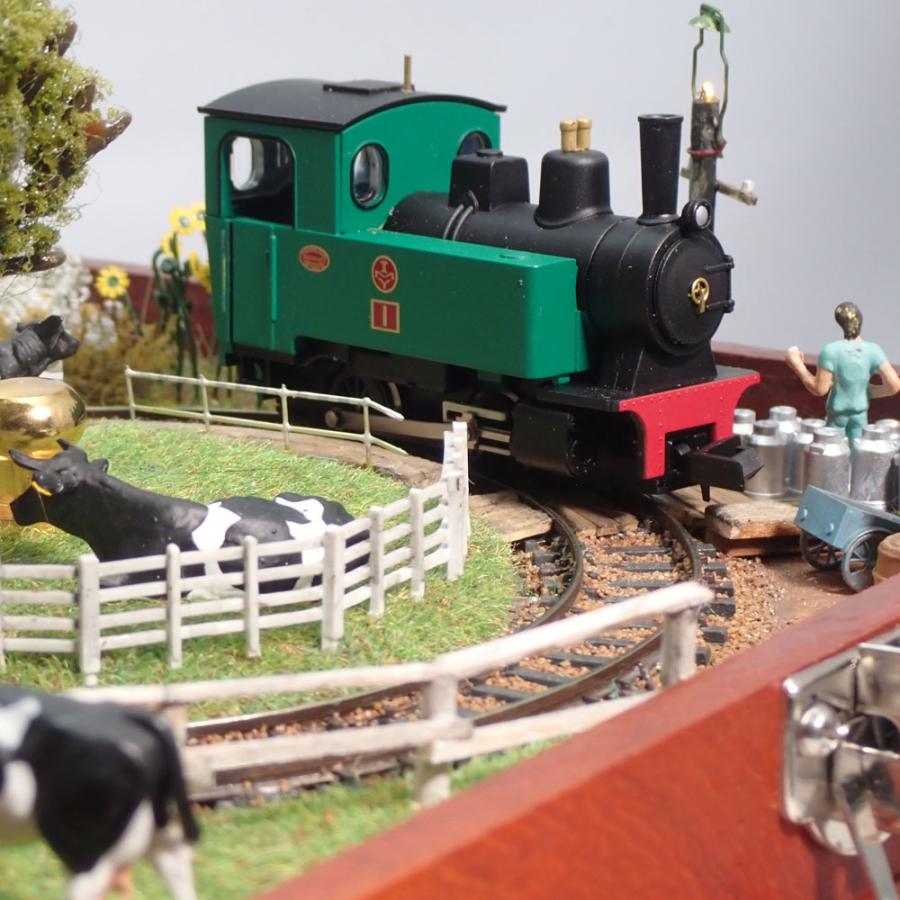 レイアウト小箱1 車両付き ：西村慶明 HOナロー作品 1/80scale : さか