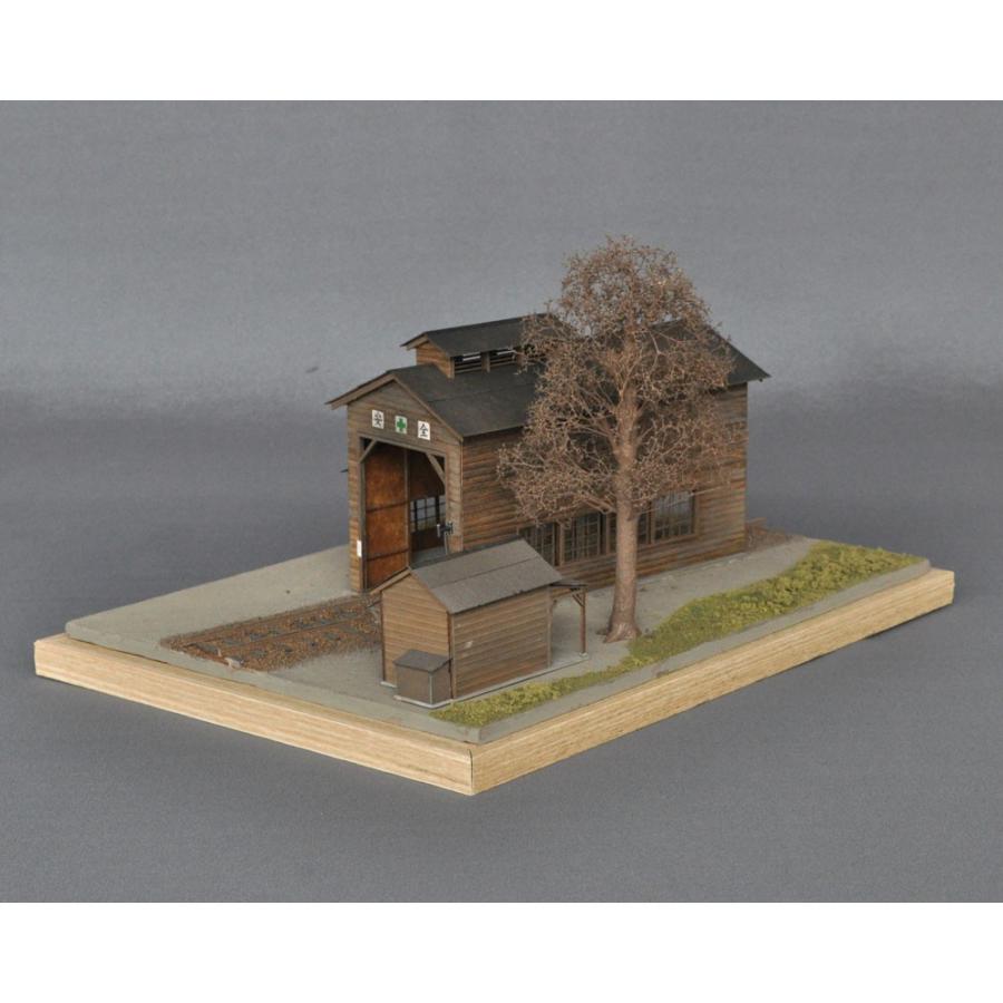 木造単線機関庫・ジオラマ付き（詰所） 特別完成品 ：宮下洋一