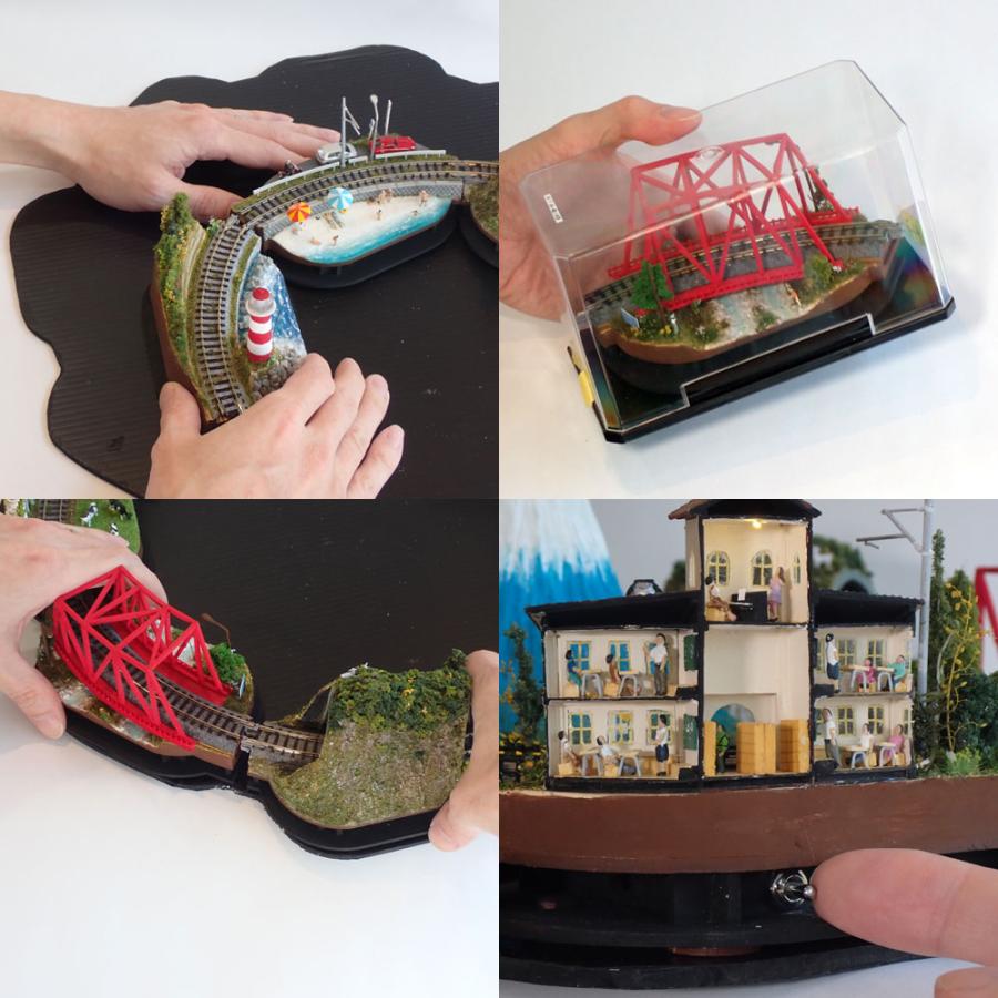 電車が走り、景色が回る！　：石川宜明　塗装済完成品　1/150サイズ