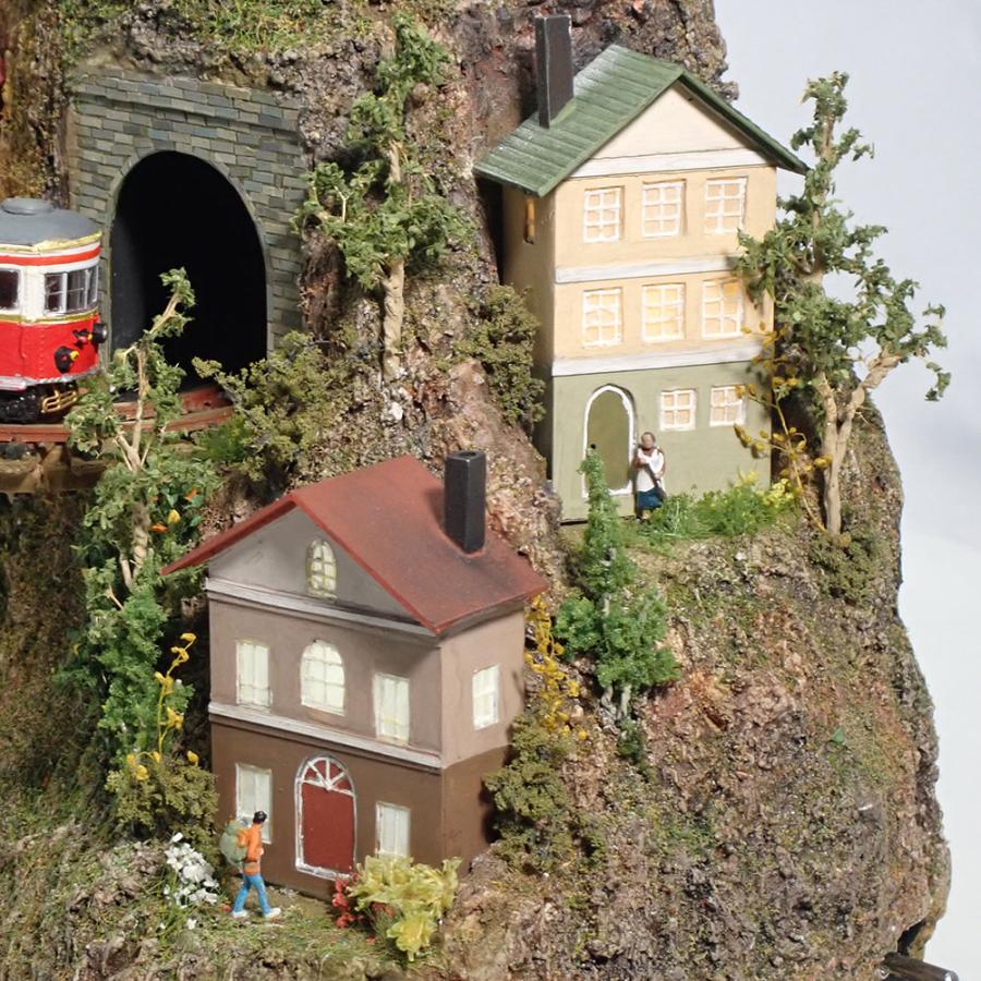 壁掛けジオラマ3 ヨーロッパの山岳鉄道 :石川宜明 塗装済完成品 壁掛けジオラマ3 ヨーロッパの山岳鉄道 :石川宜明 塗装済完成品