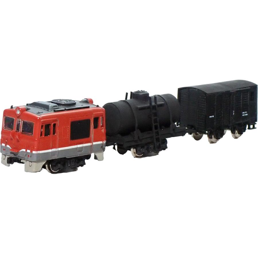 電池内蔵自走式 ミニミニトレイン ＜貨物列車 ディーゼル機関車 赤