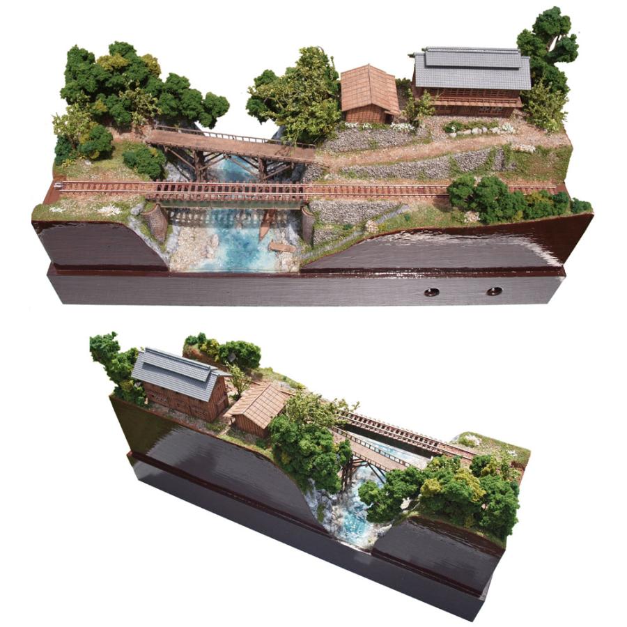 【アウトレット品】 養蚕農家と渓流と地方鉄道　：山尾比呂士　塗装済完成品　1/150サイズ 【DGJ2927089748】(105600円)