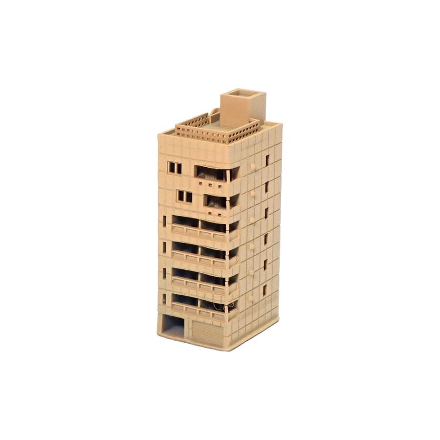 左隣のビル ：Diorama City 建物3D未塗装キット 1/600サイズ 3021