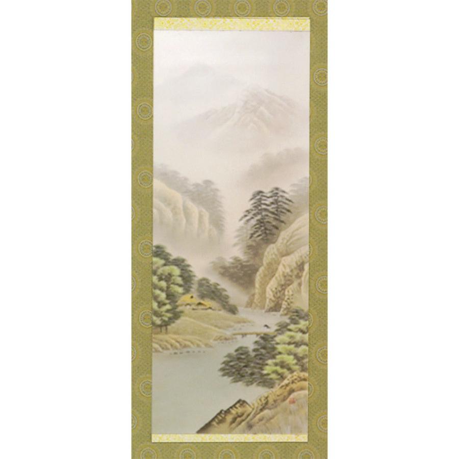 模型】掛け軸「彩色山水」 ： Matsumoto Craft Works 松本与志彦 完成