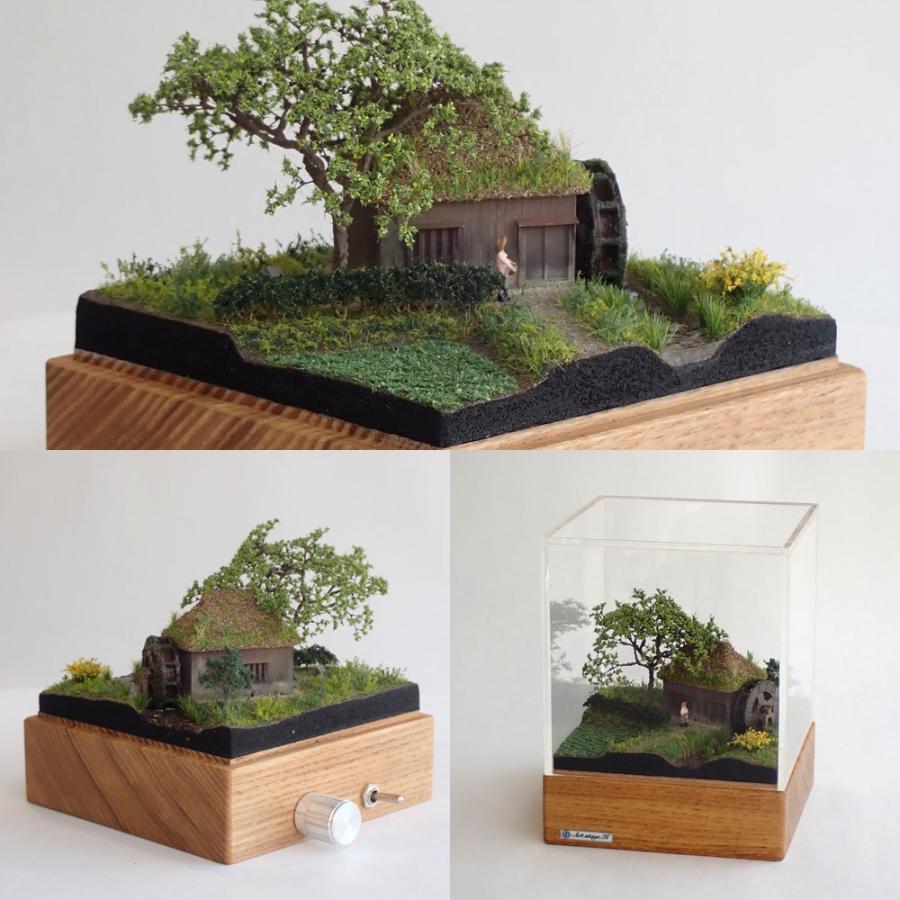 水車小屋のある風景 ：Art Stage K 塗装済完成品 1/150サイズ : さか