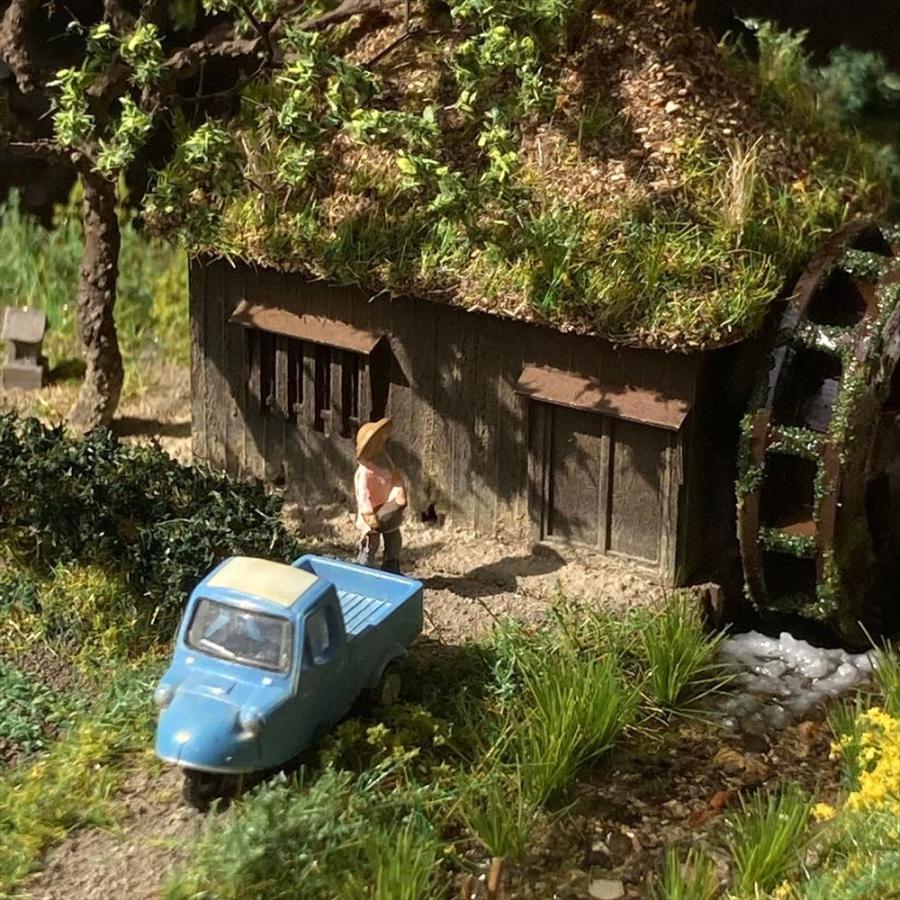 水車小屋のある風景 ：Art Stage K 塗装済完成品 1/150サイズ : さか