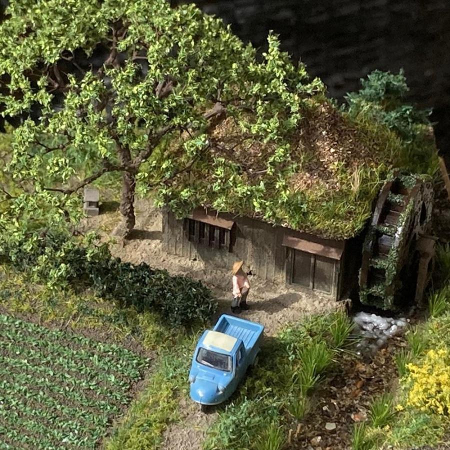 水車小屋のある風景 ：Art Stage K 塗装済完成品 1/150サイズ : さか
