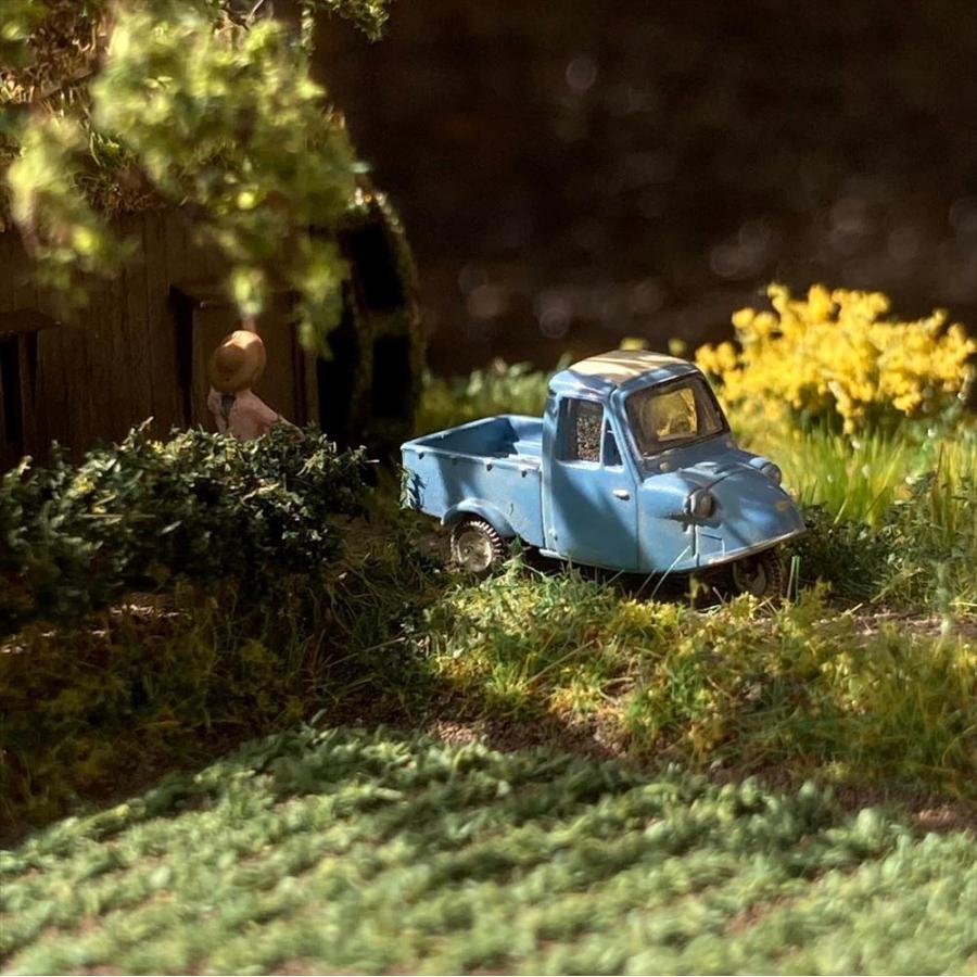 水車小屋のある風景 ：Art Stage K 塗装済完成品 1/150サイズ : さか