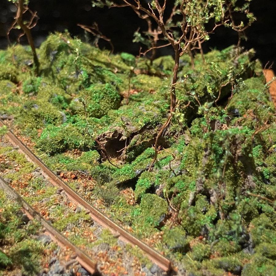森林鉄道 新緑と苔むした倒木 ：Art Stage K 塗装済完成品 1/87