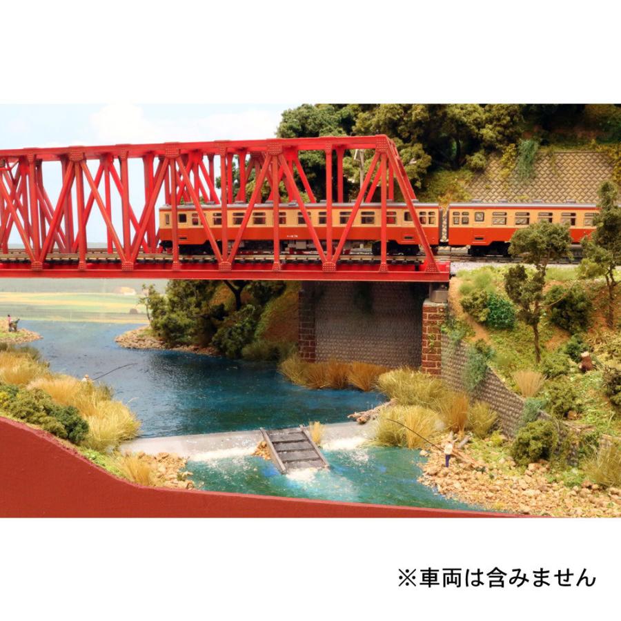 複線のトラス橋 ：松本典久 塗装済完成品 1/150サイズ : さかつう