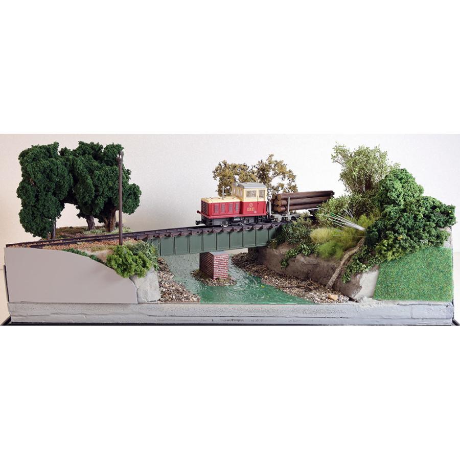 蛍の舞う鉄橋風景 ：松尾佳忠 塗装済完成品 1/80スケール（1/80ナロー