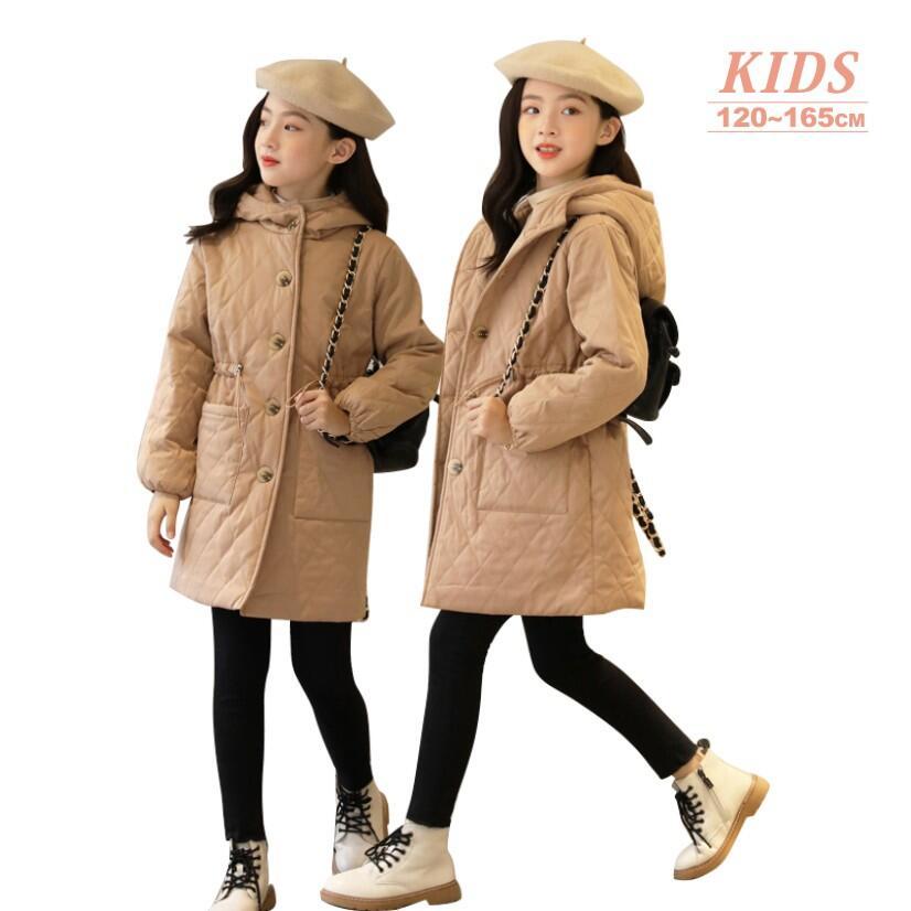 防寒 女の子コート 子ども 子供服 アウター 小学校 通学 通園 120 130  