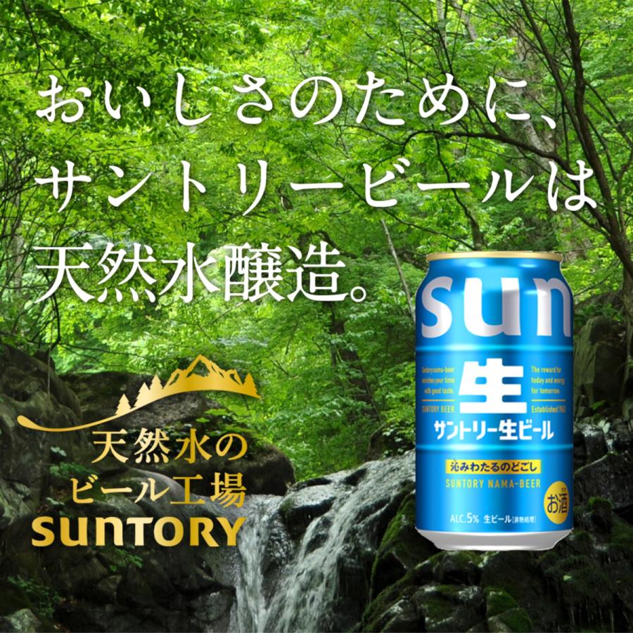 SUNTORY（サントリー） 送料無料 生ビール 350ml×24本(1ケース
