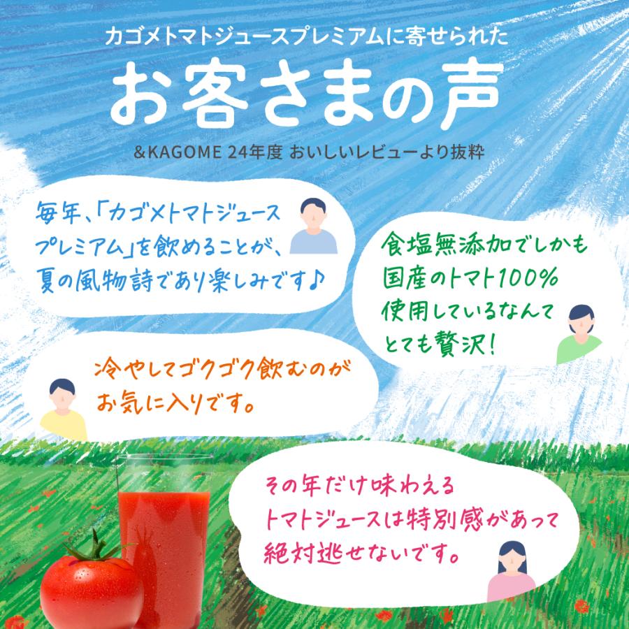 カゴメ トマトジュース プレミアム 食塩無添加 2025 720ml×30本(2