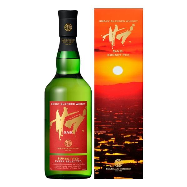 ウイスキー 若鶴酒造 SAB. SUNSET RED 700ml 箱有り（1本) : 酒や