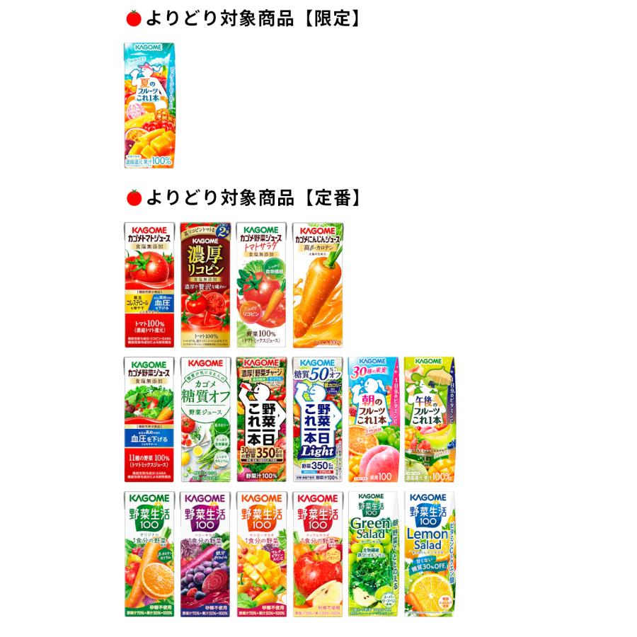 KAGOME（カゴメ） 野菜ジュース 選べる よりどり セット 200ml・195ml
