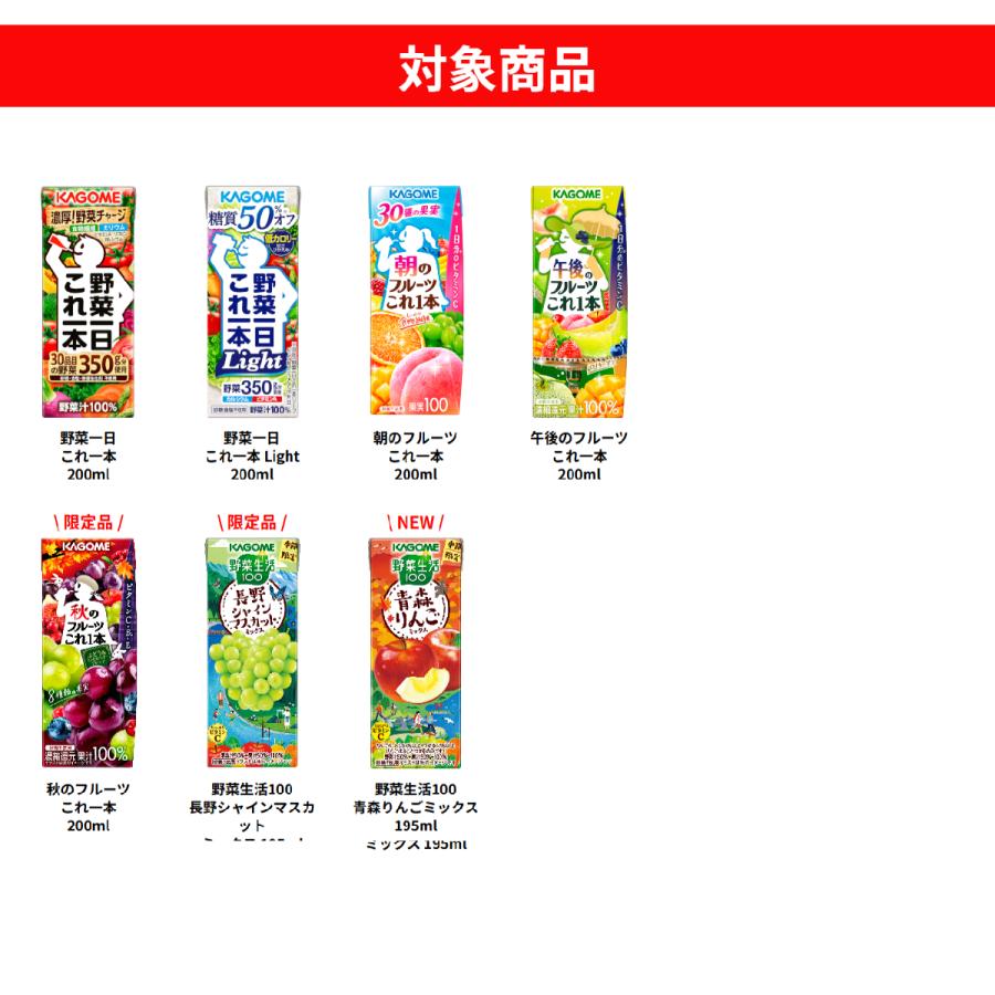 KAGOME（カゴメ） 野菜ジュース 選べる よりどり セット 200ml・195ml