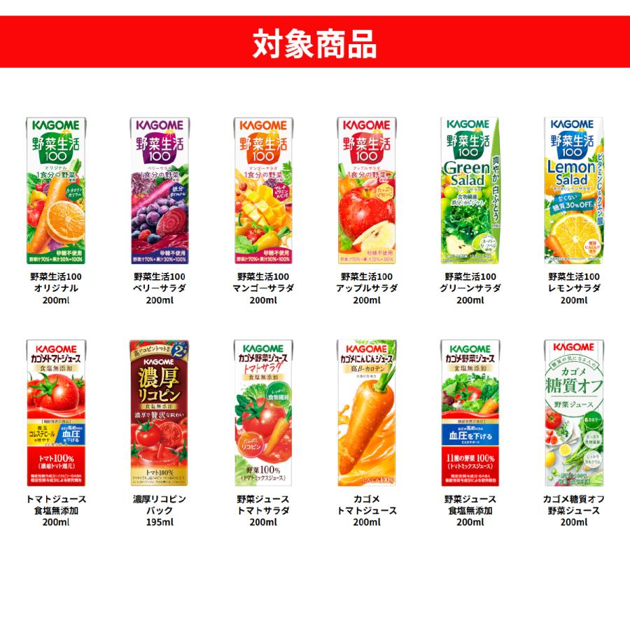 KAGOME（カゴメ） 野菜ジュース 選べる よりどり セット 200ml・195ml