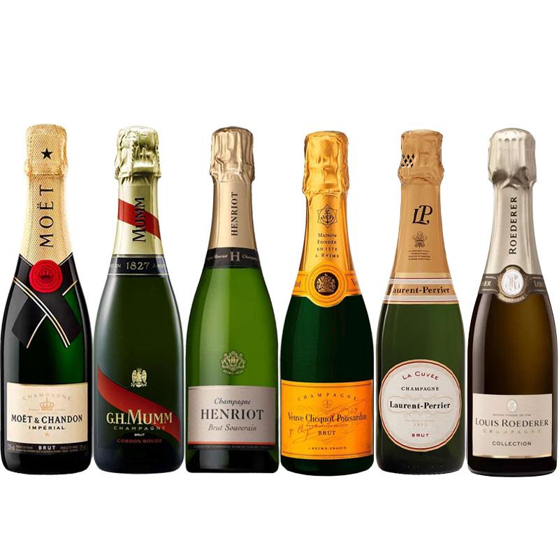 飲みきりサイズ！ シャンパーニュ ハーフ 6本セット ワイン 送料無料