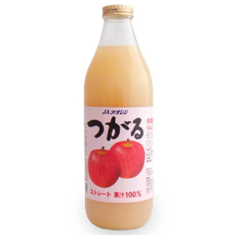JAアオレン青森県産つがる使用 リンゴジュース 1L 1000ml 6本入り 1